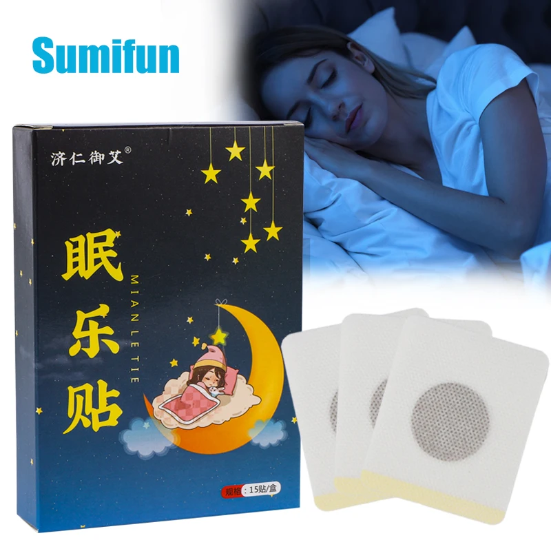 

15/30Pcs Insomnia Soothing Medical Plaster Wormwood Sleeping Patch Chinese Medicines Herbal Sleep Aid Stickers Health Care