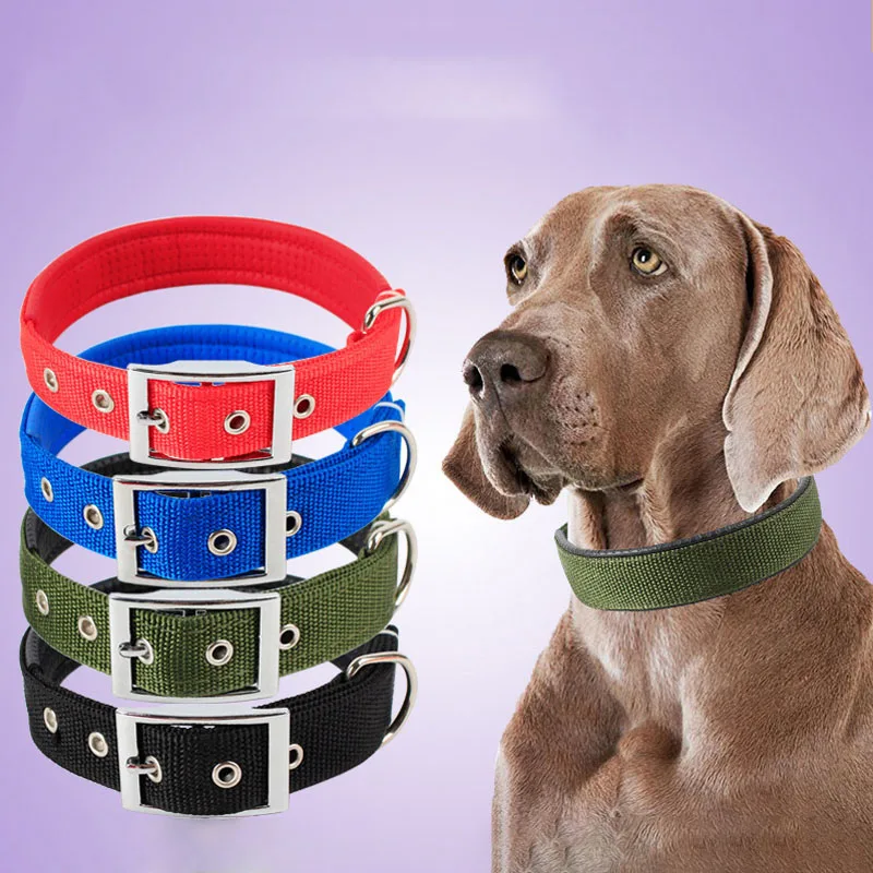 

1PCS Nylon Dog Collar for Small Medium Large Dog Teddy Keji Golden Retriever Large Dog Collar Bulldog Beagle Supplies
