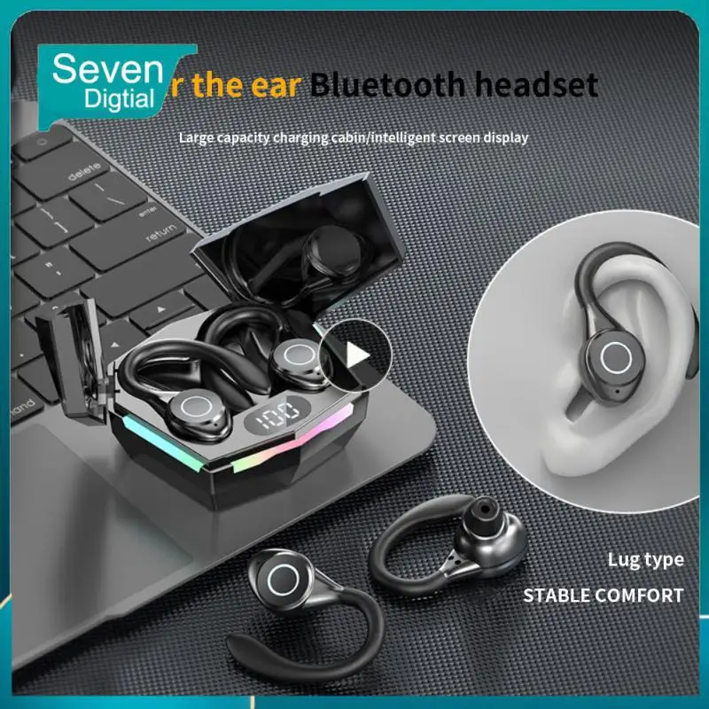 

Led Display 5.3 Earphone Noise Reduction Touch Control Earbuds Music With Mic Headset For Hd Call