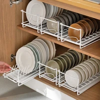 bowl dish storage rack home desktop tableware storage rack single layer cabinet shelf sink drain rack kitchen accessories