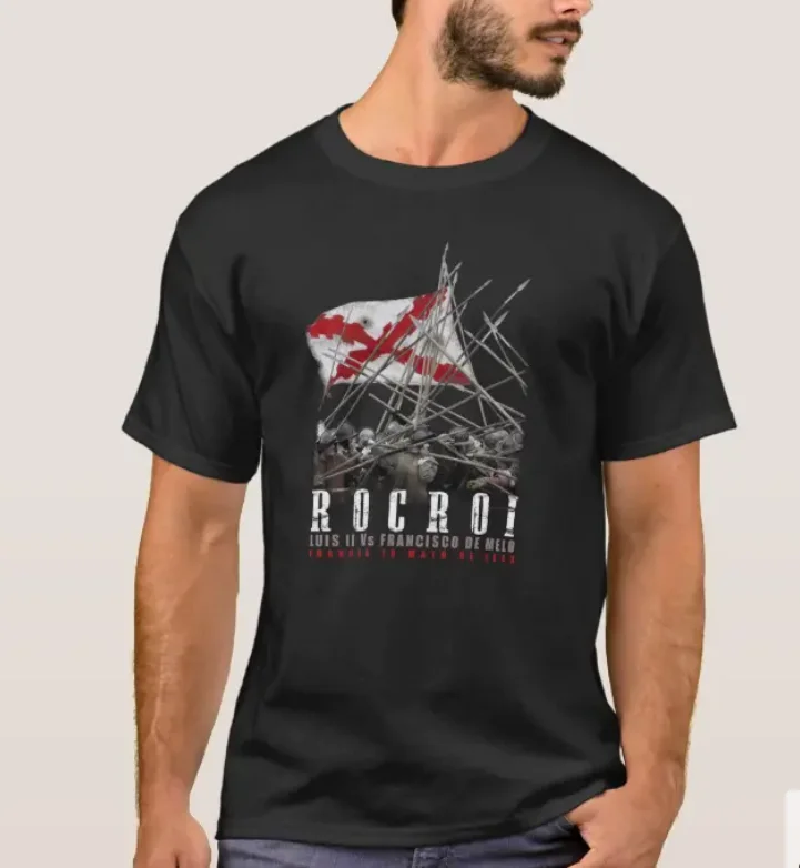 

Tercios Españoles General Francisco De Melo Battle of Rocroi T-Shirt 100% Cotton O-Neck Summer Short Sleeve Casual Mens T-shirt