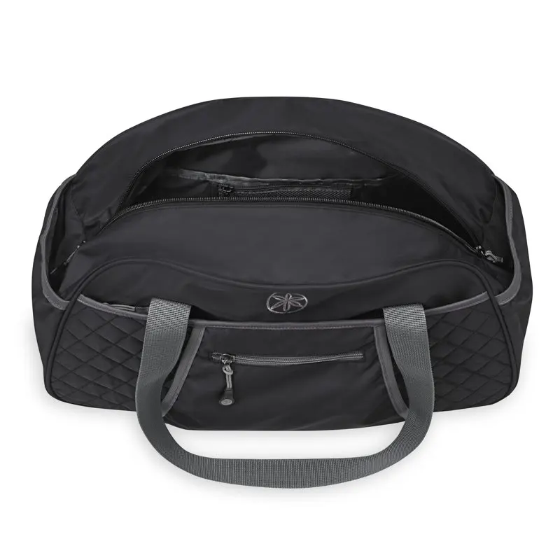 Gaiam Duffel Bag, Black/Grey