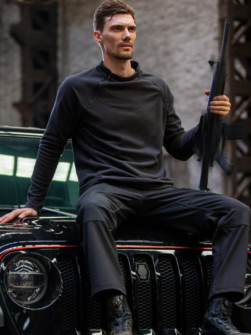 Новинка Осень-зима 2022 мужской Тактический флисовый пуловер уличный Военный