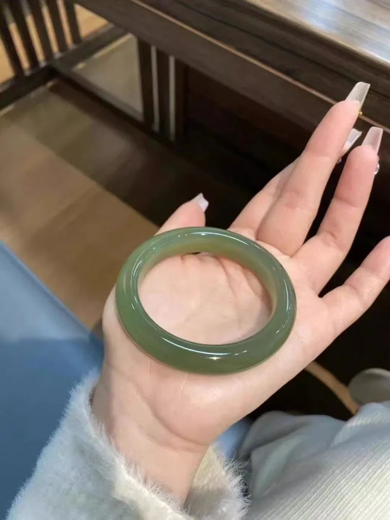 Женский браслет зеленого озера синий и белый нефритовый коричневый для девушек