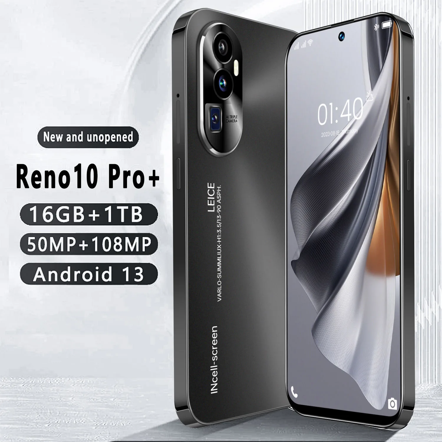 

2023 New Reno10 Pro+ Android 13 Smart Phone 7.3 inch 16GB+1TB Unlocked 7800mAh 4G/5G Network 50MP+108MP mobile phones