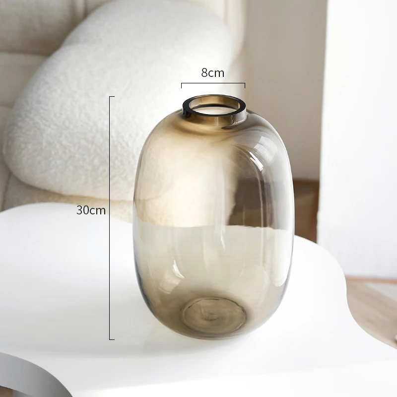 Прозрачная ваза, стеклянная цветочная посуда, обеденный стол, цветочная композиция, ваза, гидропонная ваза, эстетический декор для гостиной