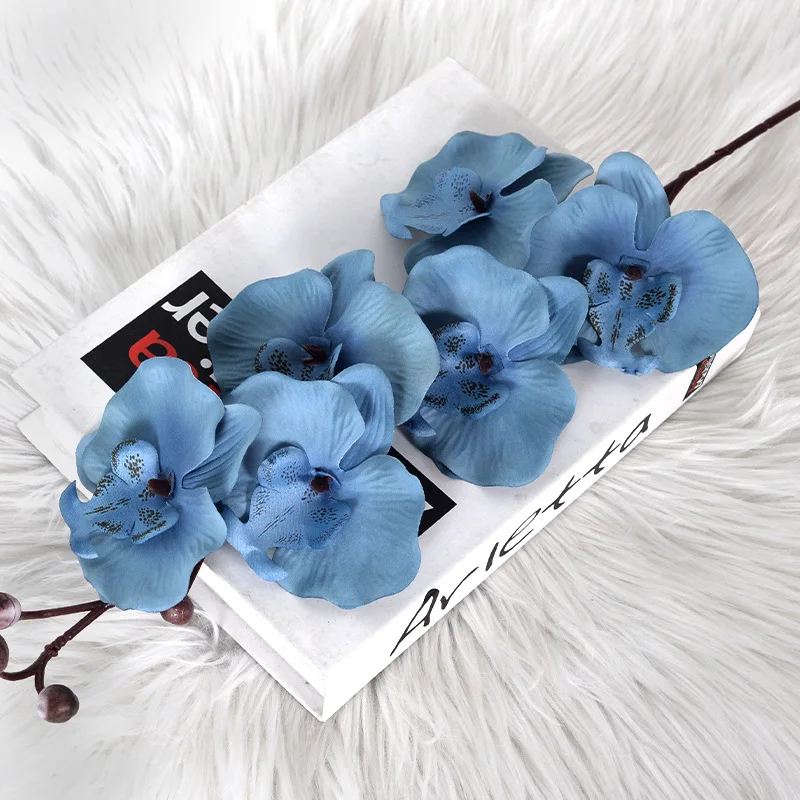 1 шт. цветы орхидеи из шелка 6 головок |