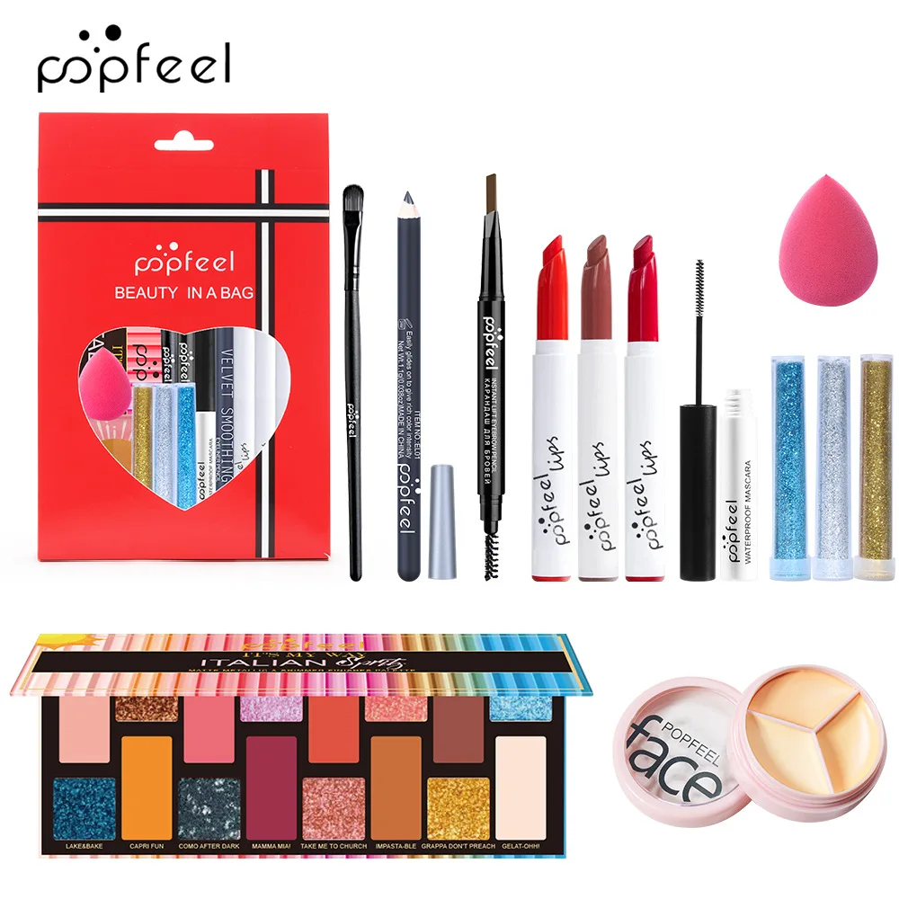 

New Makeup Set Box Full for Women Does Not Smudge Concealer Eyeliner Eyeshadow Lip Gloss Lipstick All-in-One Makeup Set