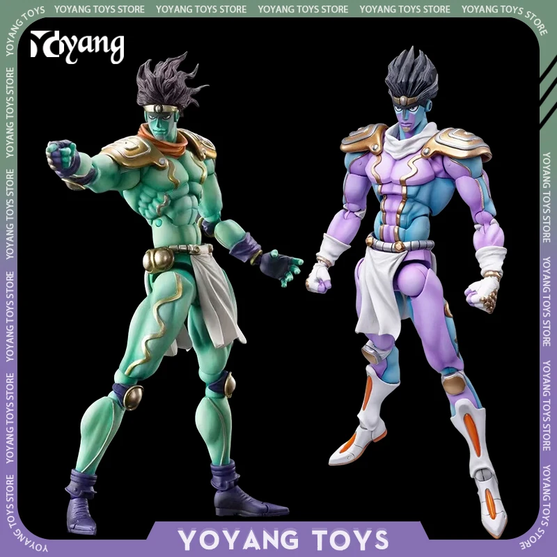 

Фигурка аниме «невероятные приключения Джоджо», экшн-фигурка Kujo Jotaro, стоящая фиолетовая и зеленая подвеска, искусственные фигурки, Toygift