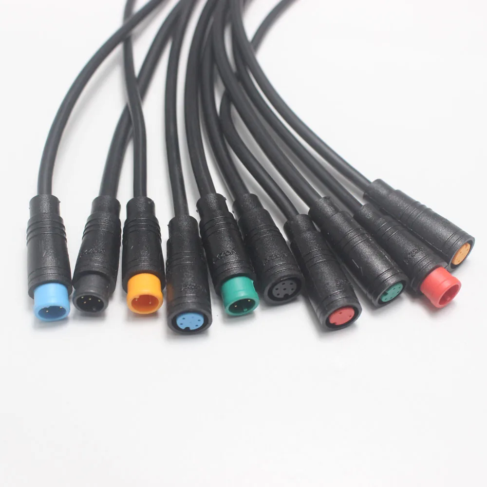 

1 шт., 20 см, кабель M8, удлинитель Julet 2, 3, 4, 5, 6, 8-контактный разъем, штекер, электровелосипед, тормозной дисплей, дроссельная заслонка, сделай сам, электрический велосипед