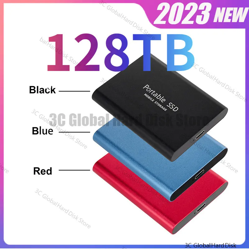 Original External Hard Drive Disks USB 3.1 2TB 8TB 128TB SSD Portable Solid State Drives For PC Laptop Computer Storage Device