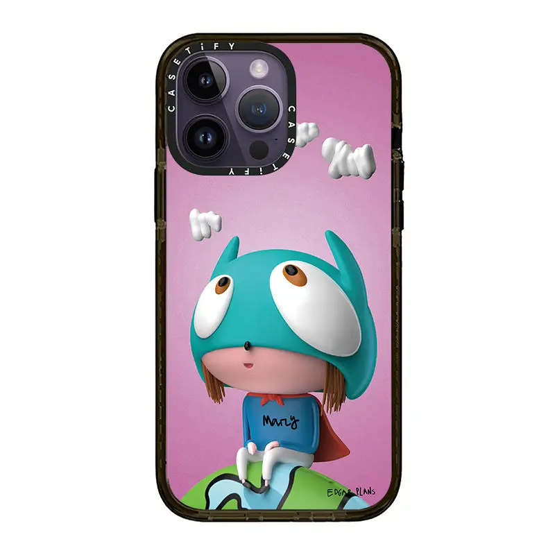 

CASETIFY Lovely Hero Quality Acrylic Cases For IPhone 13 12 14 Pro Max X XS XR Xs Max 14 7 8 Plus Shimmering Powder Cover D0413