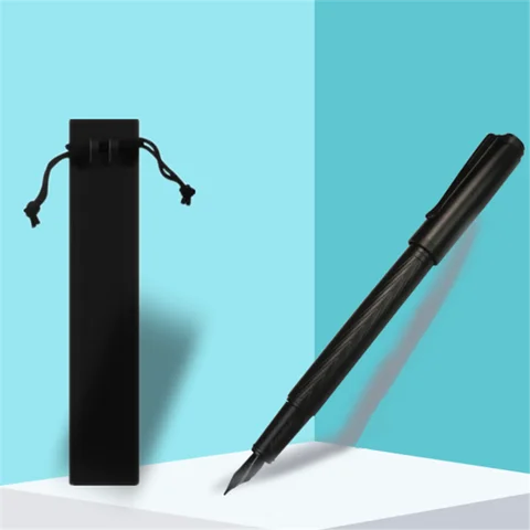 Черная перьевая ручка Nightcrawler, мужская, деловая, студенческая, для обучения, подписи, канцелярские принадлежности, поворотный чернильный поглотитель, новая ручка без чернил