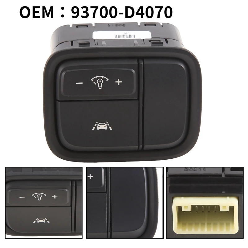 93700D4070 Кнопка яркости инструмента для KIA Optima K5 2016 + кнопка с антискользящей кнопкой