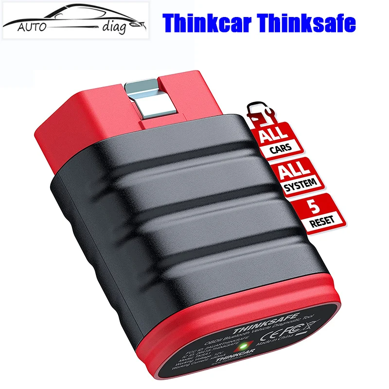 

2023 Thinkcar Thinksafe OBD2 Scanner Full System Code Reader EPB OIL SAS BLEED TPMS 5 Reset Car Diagnostic Scan Tool