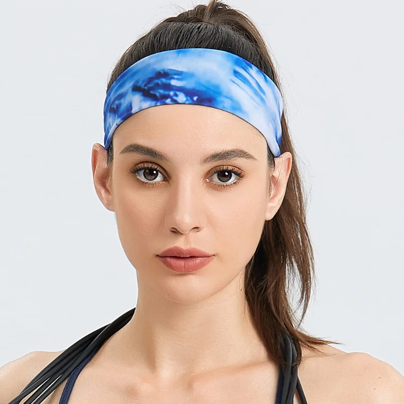 

Sports Sweatband Headband Solid Color Stretch Elastic Women Yoga Hair Bands Unisex Men Women Outdoor Sports Gym Fitness Headwrap