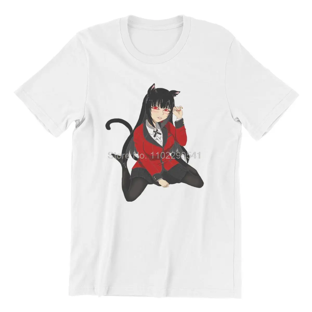 

Men's T-shirt Jabami Yumeko Wholesale Clothes Punk Cool T-shirts Men Cotton Tshirt Hip Hop Tees Tops Harajuku Streetwear