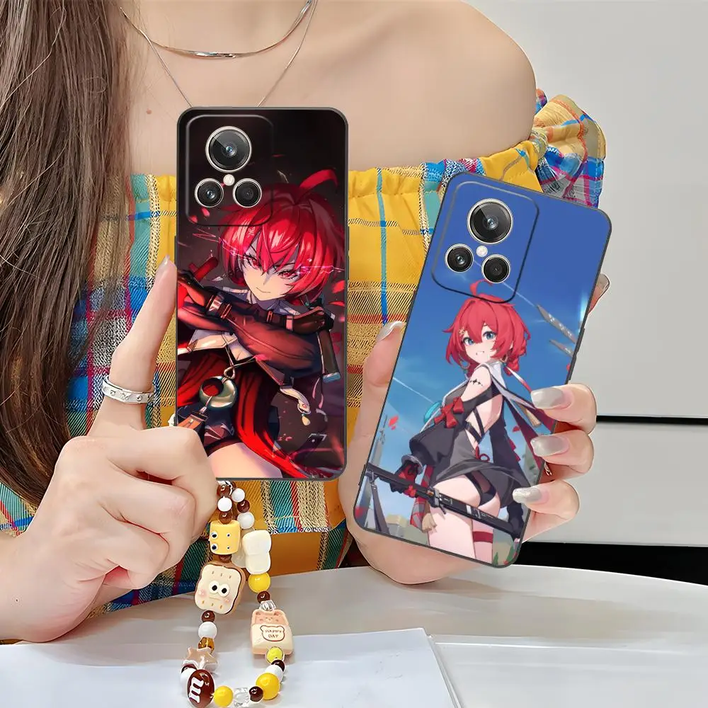 Фото Чехол для телефона Wuthering Waves Danjin для Realme 15 14 13 12 11 10 9 Pro Plus T i Lite 5G, мягкий противоударный чехол из ТПУ №2