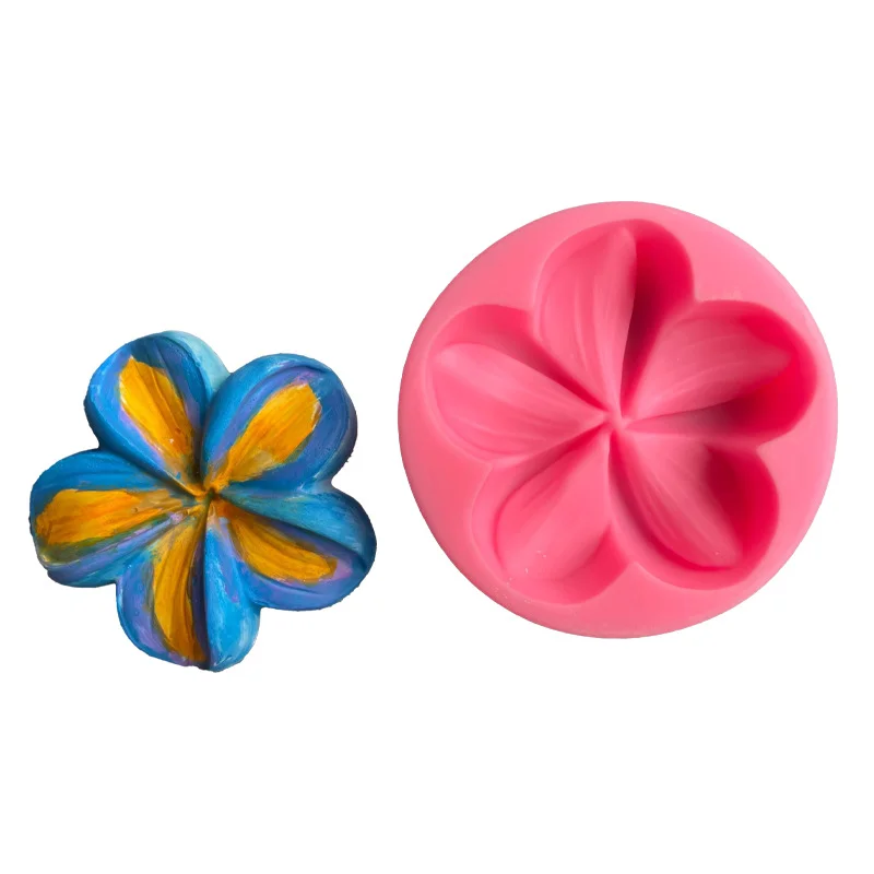 

Силиконовая форма в форме цветка, кухонный инструмент, искусственный десерт, шоколадное украшение, гипсовая глина, силиконовая форма для ФР...