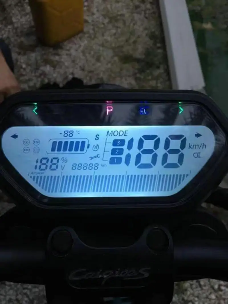 

Инструмент для электрического велосипеда 48 в 60 в 72 в, универсальная версия литиевого аккумулятора xiaoniu, ЖК-дисплей для педали, скутера, трици...