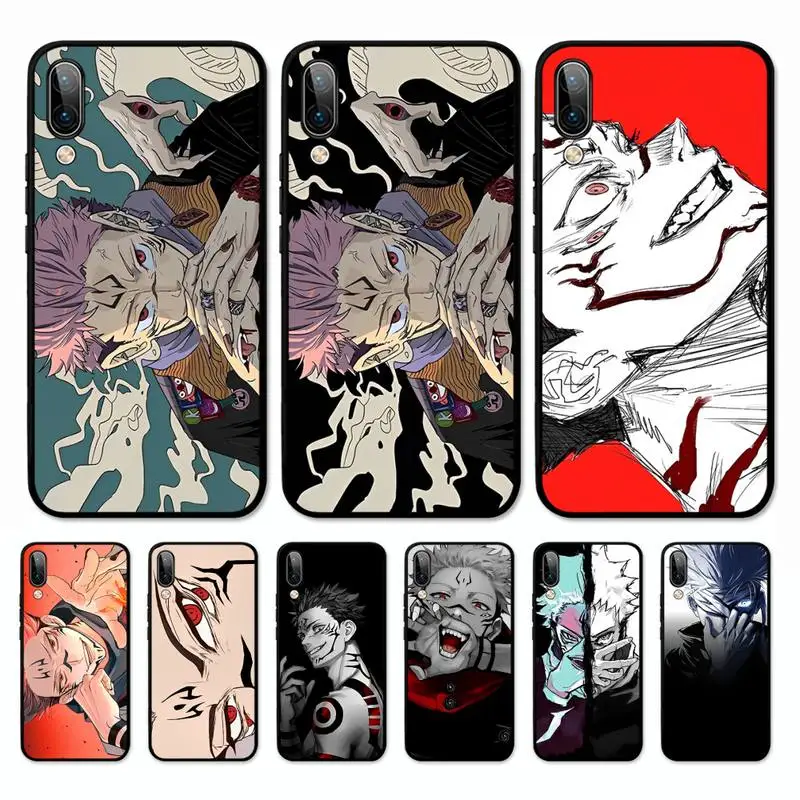 

Cartoon Anime Jujutsu Kaisen Yuji Itadori Fushiguro Megumi Phone Case for Vivo Y91C Y11 17 19 17 67 81 Oppo A9 2020 Realme c3