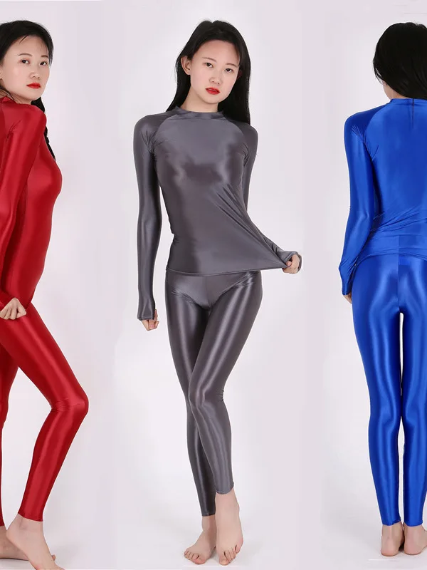 Эластичные колготки большого размера тонкие масляные блестящие сексуальные с