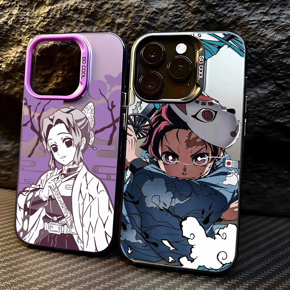 Фото Чехол для телефона Kimetsus No Yaiba для iPhone 16, 15, 14, 13, 12, 11 mini Pro Max X XR XSMAX 8 7 Plus, матовая задняя крышка с защитой от падения №2