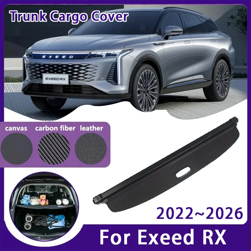 Задняя шторка багажника автомобиля для Exeed RX Yaoguang Omoda C9 2022 ~ 2026 выдвижная полка