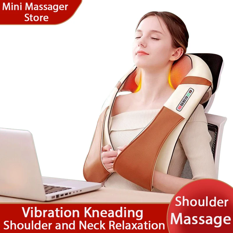 

U-shaped Electric Massage Shawl Neck Massager Heating Massage Body Massage 8D Massage Car/household Electric Massage