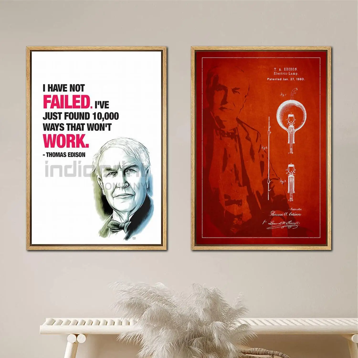 

Постер Эдисона маяков, картина 24x36, настенные художественные холщовые постеры, декор комнаты, Современное украшение для семейной спальни, х...