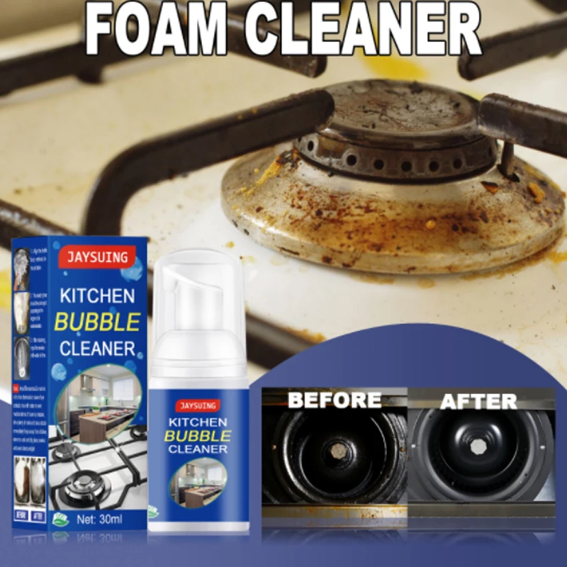 متعددة الأغراض المنزلية المطبخ الحمام تنظيف رغوة إزالة التلوث الأنظف 30 مللي فقاعة تنظيف رذاذ المطبخ تنظيف أداة