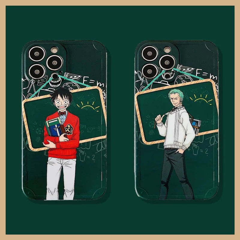 

Anime Luffy Zoro Preppy Style Phone Case Cover for IPhone 7 8 Plus 11 12 13 Pro X XR XS Max Shockproof Case for IPhone 13 Cases