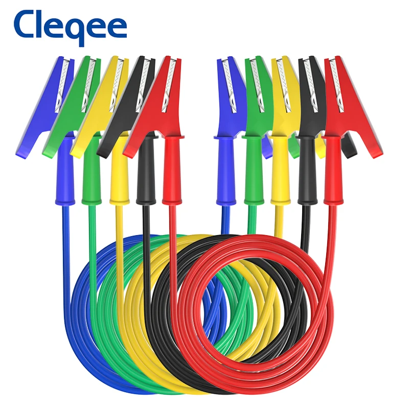 Cleqee P1024DCC 5 шт. измерительные выводы 20 А двойной Магнитный мультиметр кабель 0 2/0 5/1/1