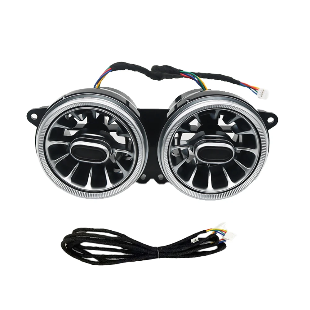 

7 Color Car Rear Turbine Air Outlet Ambient Light A/C Vent Outlet Atmosphere Lamp for S Class W222 2014-2017