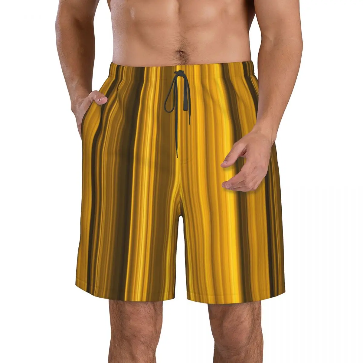 Molten Colorful Stripes Design Мужские шорты из полиэстера