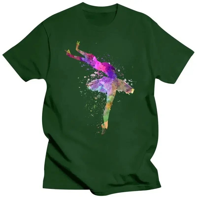 Футболка мужская для танцев балерины модная рубашка с художественным принтом