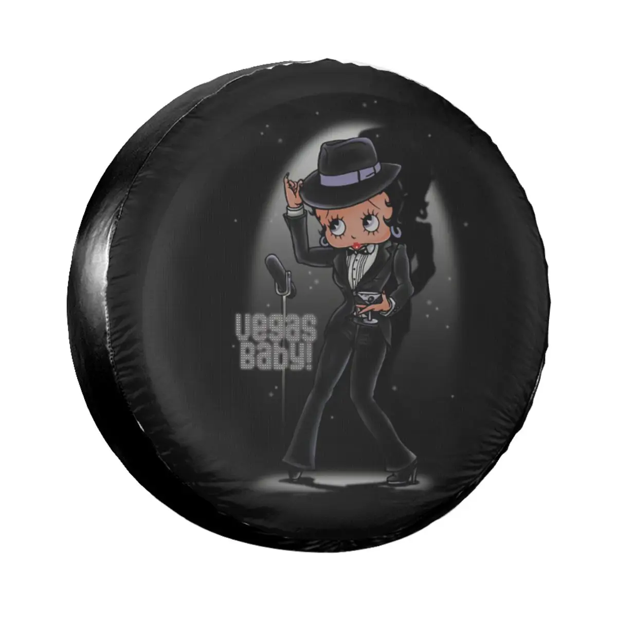 

Guitar Boop Bettys Spare Tire Cover for Suzuki Mitsubish Custom Cartoon Dust-Proof Car Wheel Covers 14" 15" 16" 17" Inch