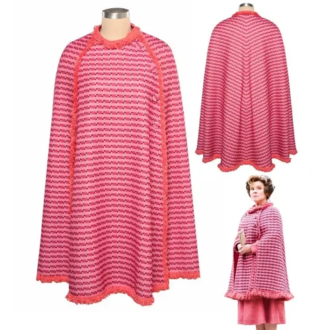 Костюм для косплея dolors Umbridge, фантастический костюм, Маскировка для взрослых и женщин, Длинная накидка, наряд для ролевых игр, женские карнавальные костюмы на Хэллоуин