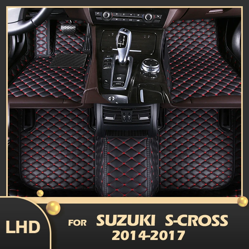 

Автомобильные коврики для Suzuki S-Cross 2014, 2015, 2016, 2017, индивидуальные автомобильные подкладки для ног, интерьерные аксессуары