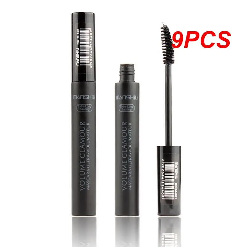 

9PCS Long Curl Thick Mascara Waterproof Natural Lasting Thick Growth Liquid Eyelashes Charm Mascara Extensions for Eye Makeup