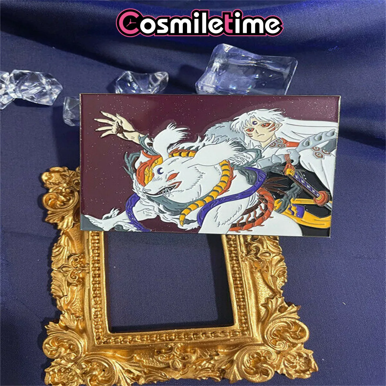 

In Stock Inuyasha Sesshomaru Metal Badge Brooch Pin Limited Collector Xmas Gifts