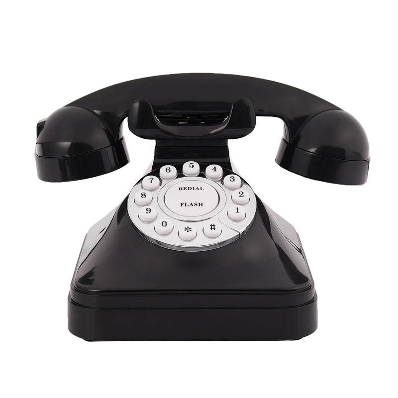 

Vintage Telephone Multi Function Plastic Home Telephone Retro Antique Phone Wired Landline Phone Office Home Telephone Desk Deco