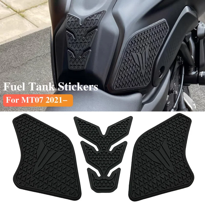 Аксессуары для мотоциклов YAMAHA MT07 MT-07 MT 07 2018-2023 Нескользящие боковые наклейки на