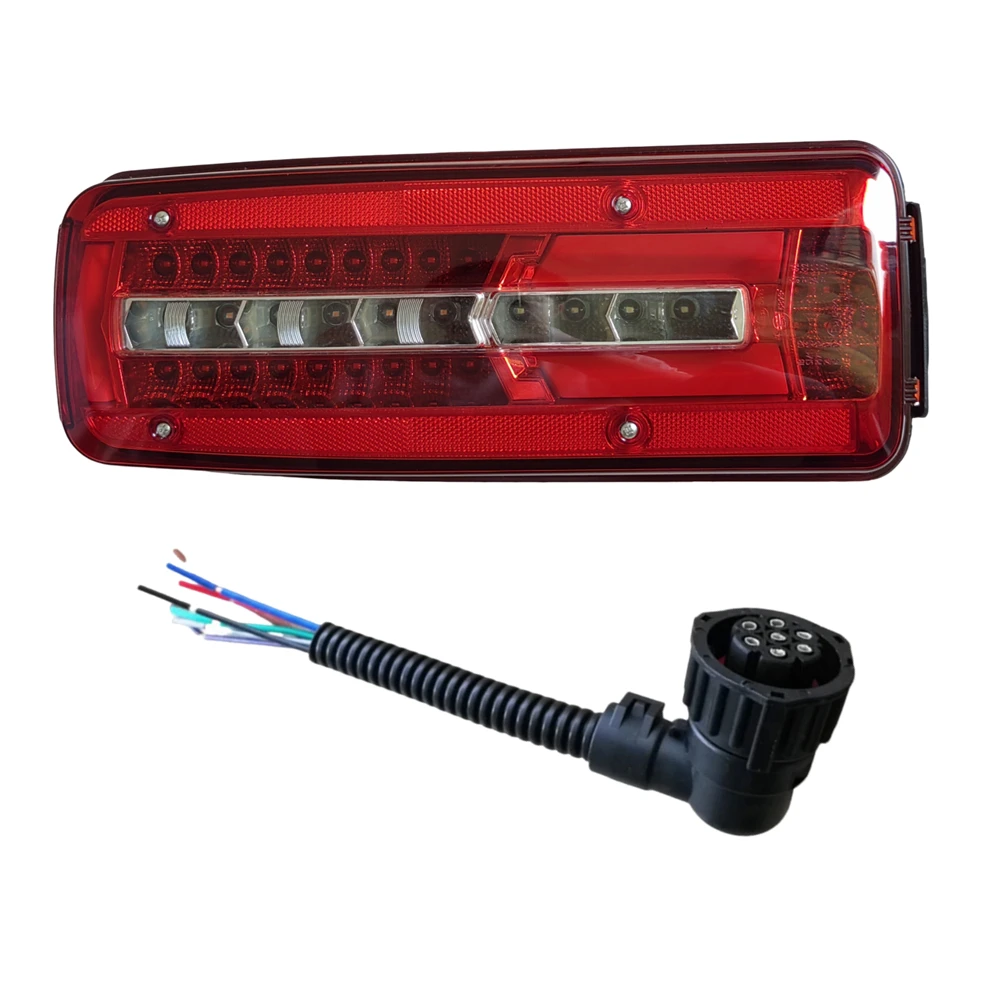 

1 шт. 24 В Светодиодная задняя фара Задний фонарь для грузовика TGX TGX TGM Задний фонарь справа / слева с разъемами Аксессуары Запчасти