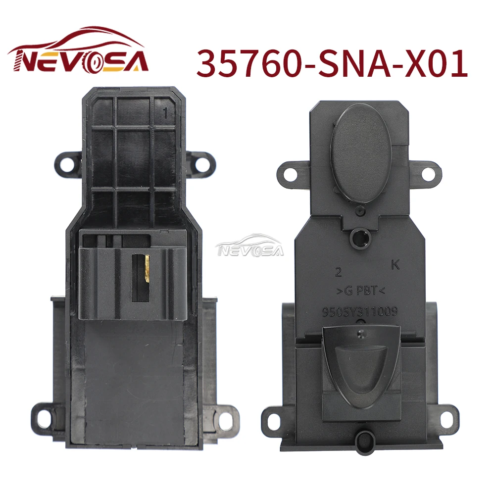 

Переключатель Стеклоподъемника для 2006-2011 Honda Civic, передняя правая кнопка переключателя управления 35760-SNA-A02, 8 контактов, автозапчасти 35760-SNA-X01