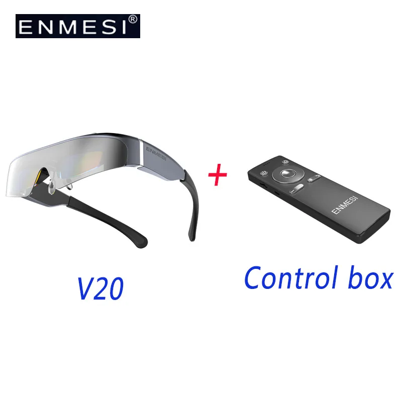 

ENMESI V20 AR Smart Glasses All-in-One 3D 4K Display Headset Steam Computer/Phone Not VR Virtual Reality Metaverse Games