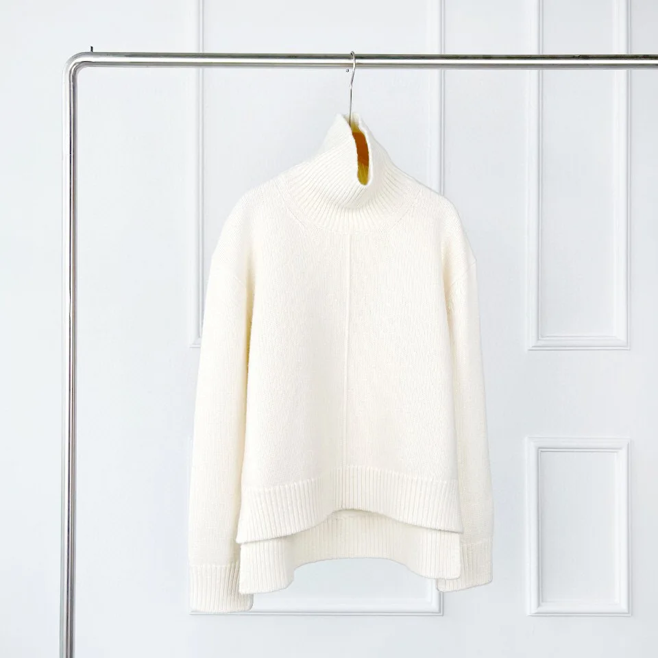 

Women's Light Luxury Ladies Niche Design Fashion High Quality Wool Turtleneck Sweater