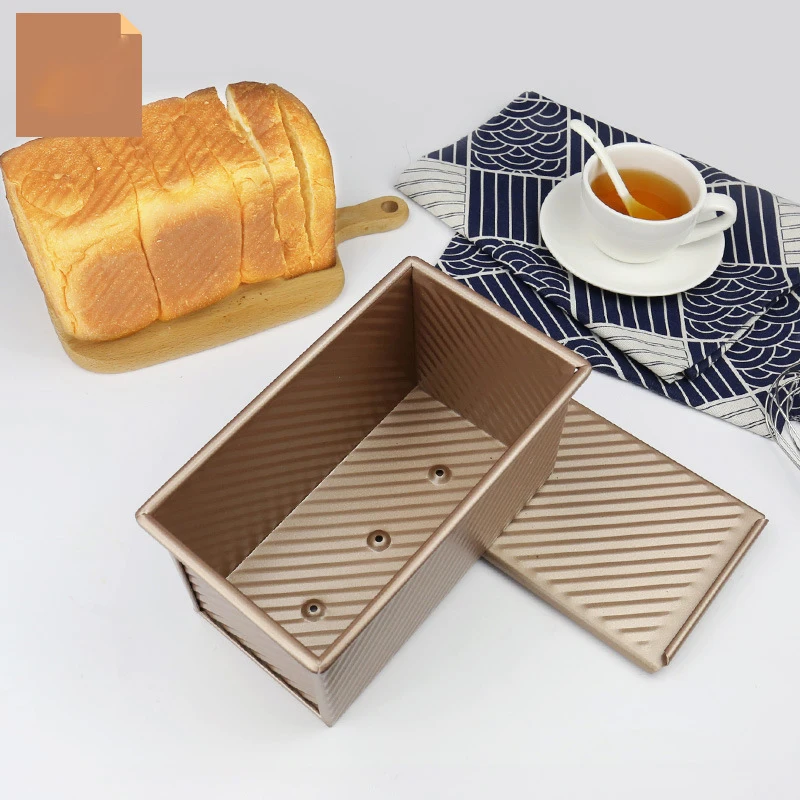 

450g Corrugated Toast Box Toast Bread Mold Cake Mold Toast Mold, Non Stick Embossed Toast Bread Mold Cake Decorating Tools