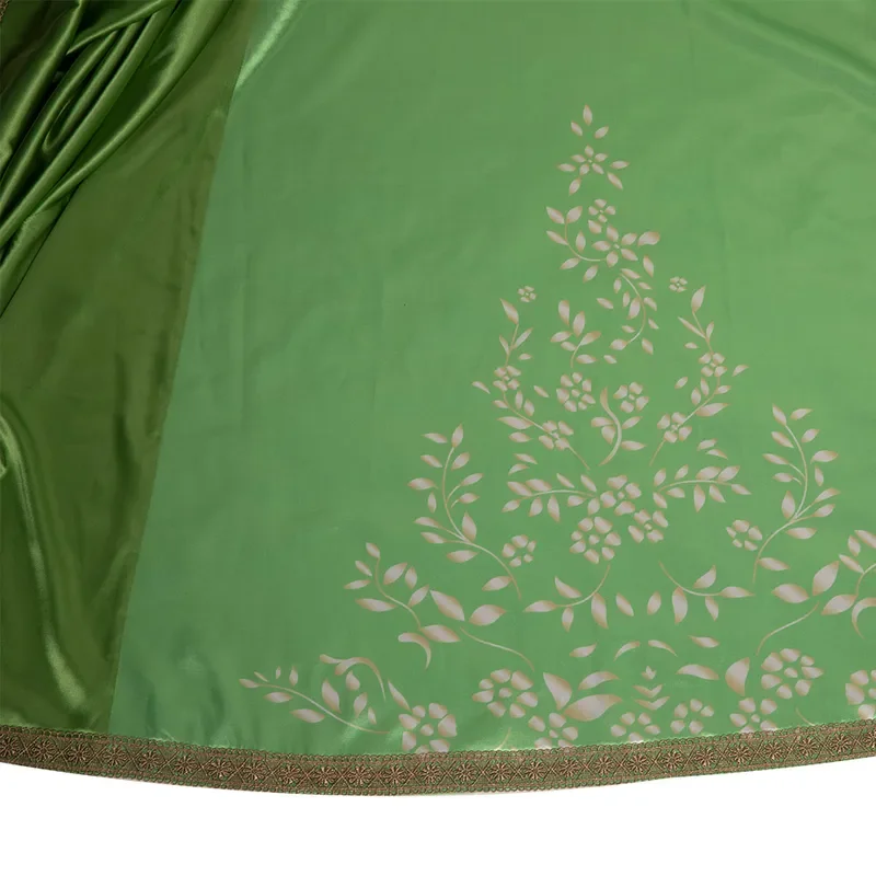 Лея Косплей Зеленое свадебное платье Костюм Фильм Космическая битва Одежда