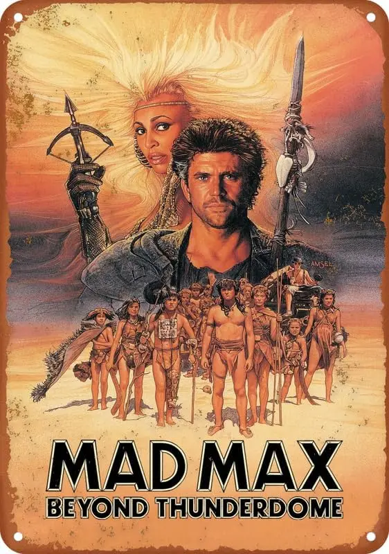 Плакат из фильма Mad Max Beyond Thunderdome металлический жестяной знак алюминиевый